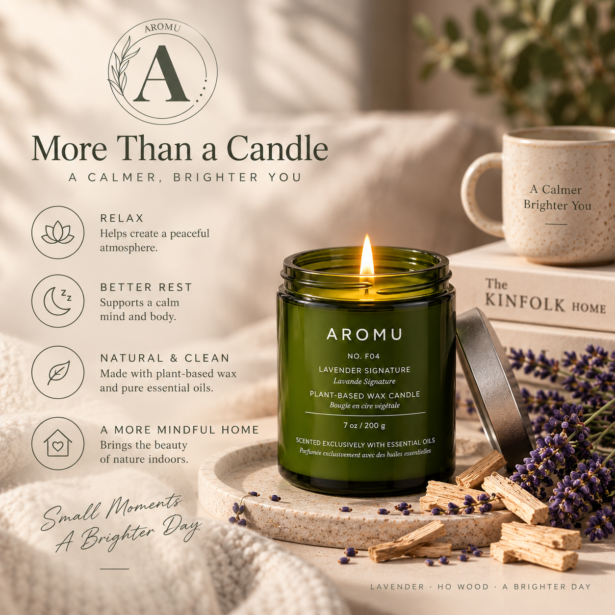 Lavender Signature Essential Oil Candle