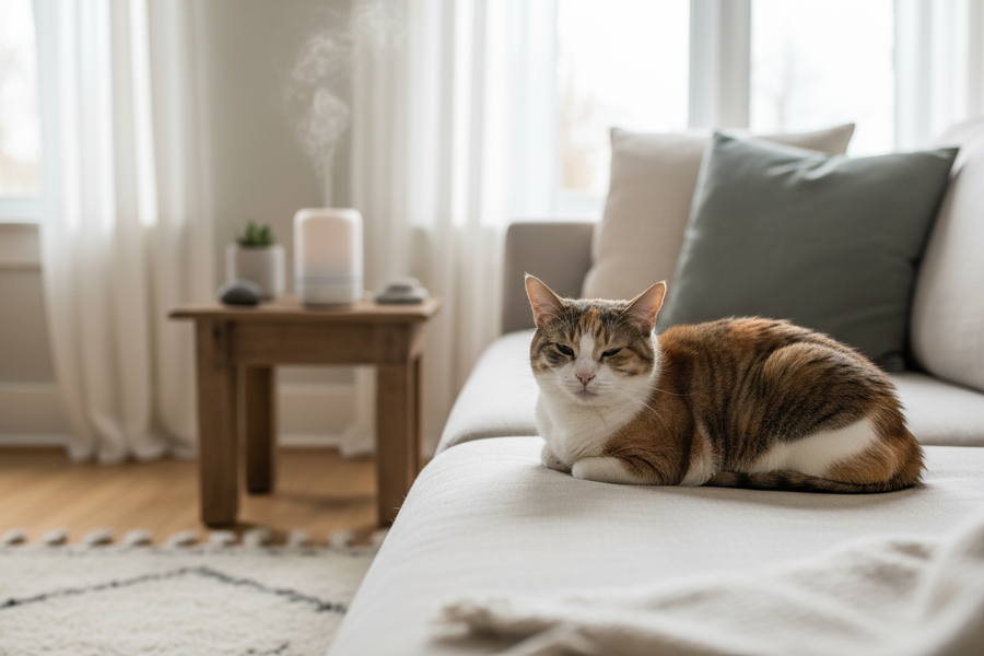 Is Diffusing Essential Oils Safe for Cats?