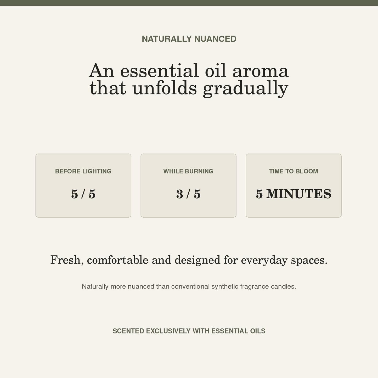 Northern Forest natural essential oil aroma and fragrance intensity guide