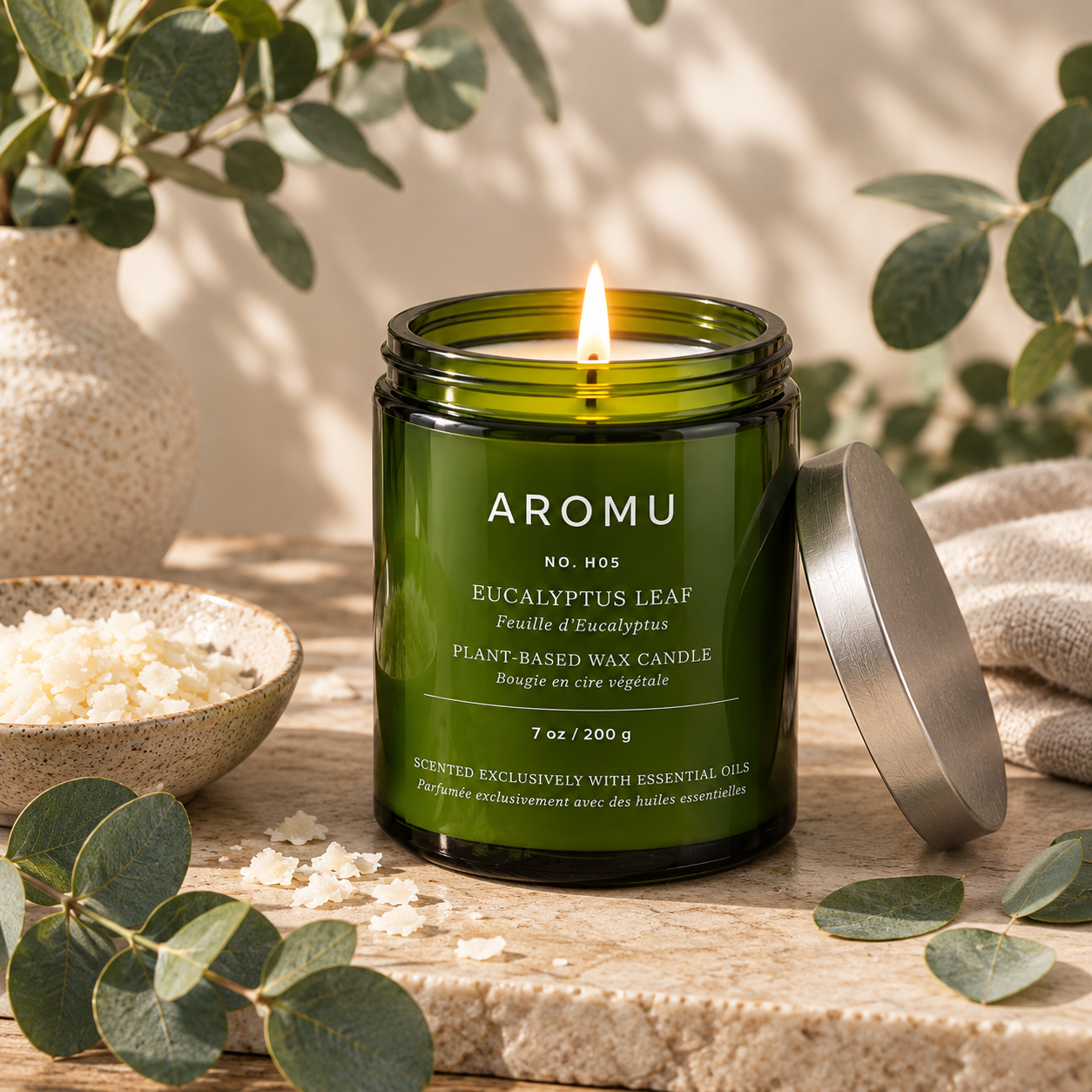 Eucalyptus Leaf Essential Oil Candle