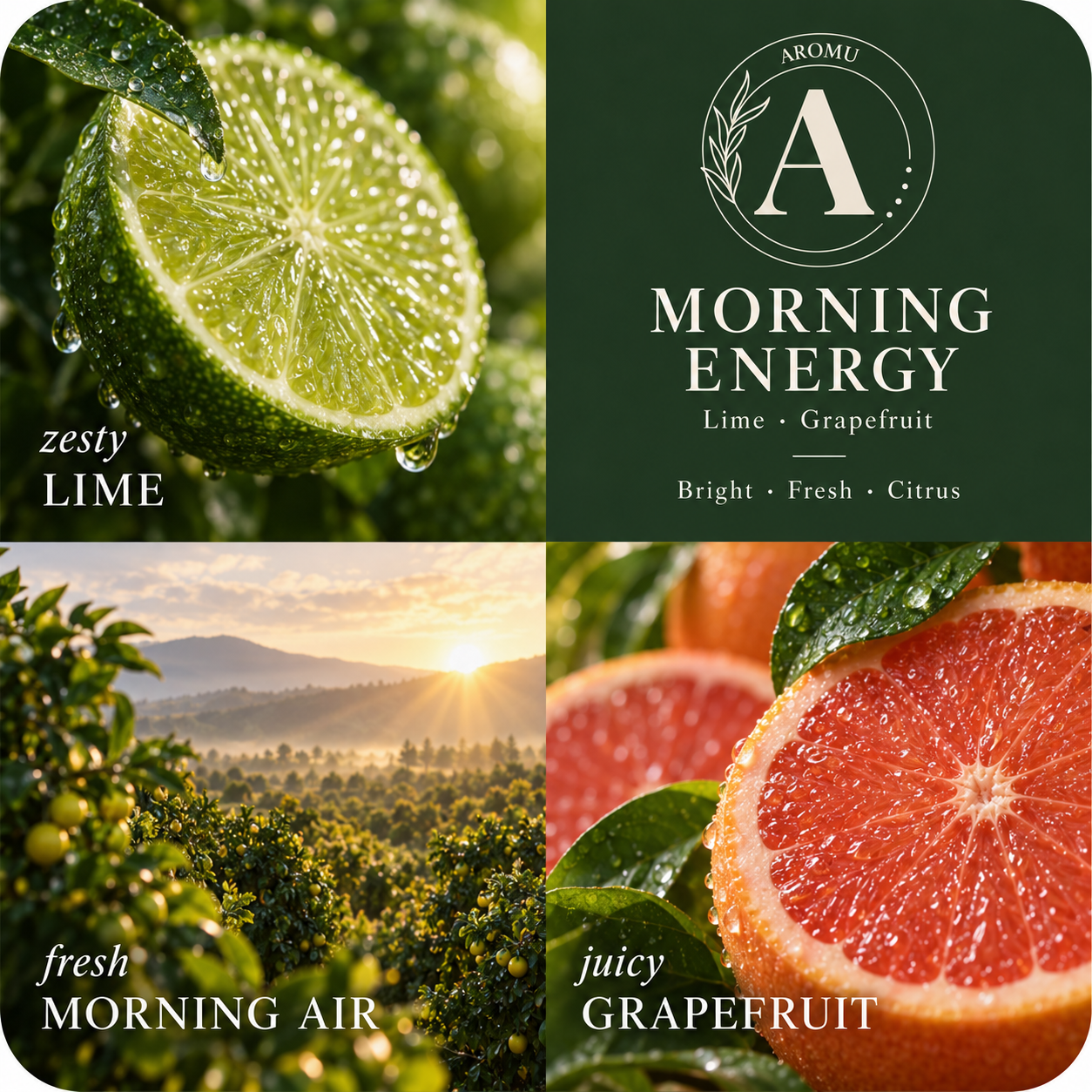 Morning Energy Essential Oil Candle