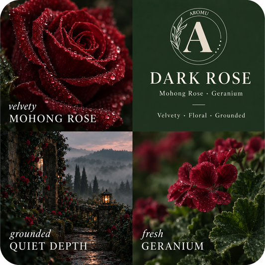 Dark Rose Essential Oil Candle