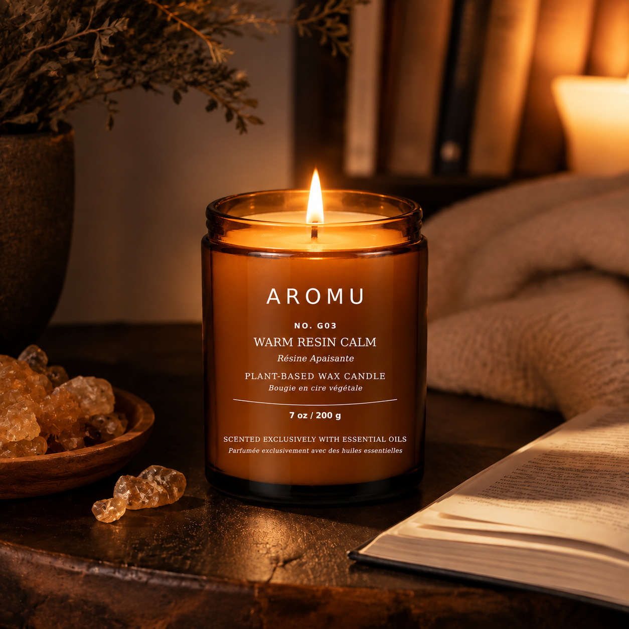 Warm Resin Calm Essential Oil Candle
