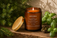Verdant Forest essential oil candle burning with black spruce and basil