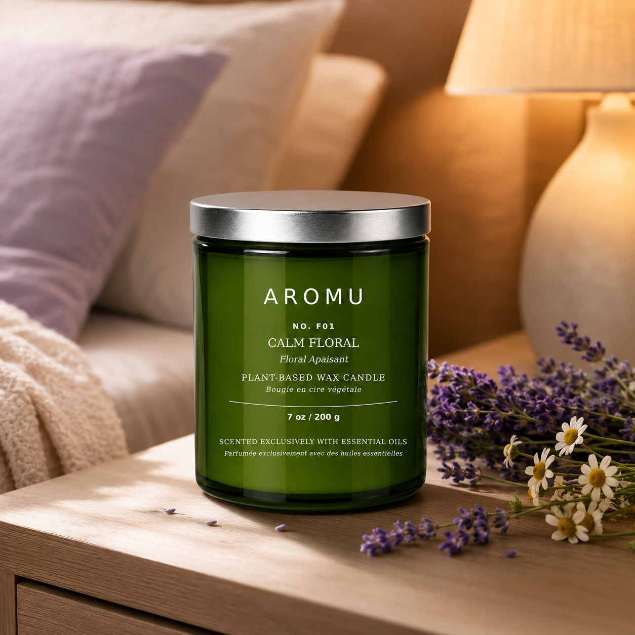 AROMU F01 Calm Floral lifestyle scene