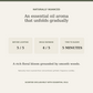 AROMU F03 Warm Floral natural aroma information