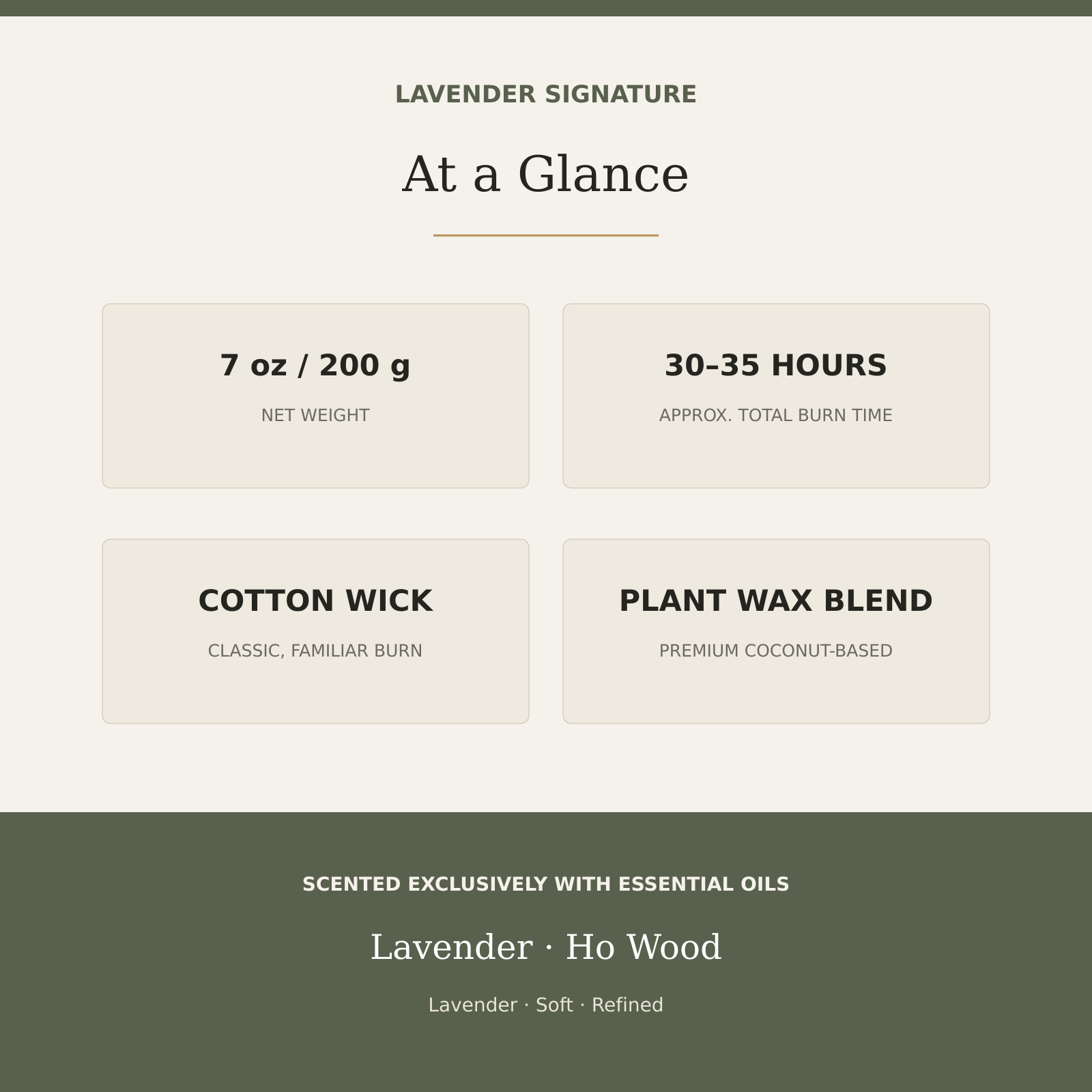 AROMU F04 Lavender Signature product facts