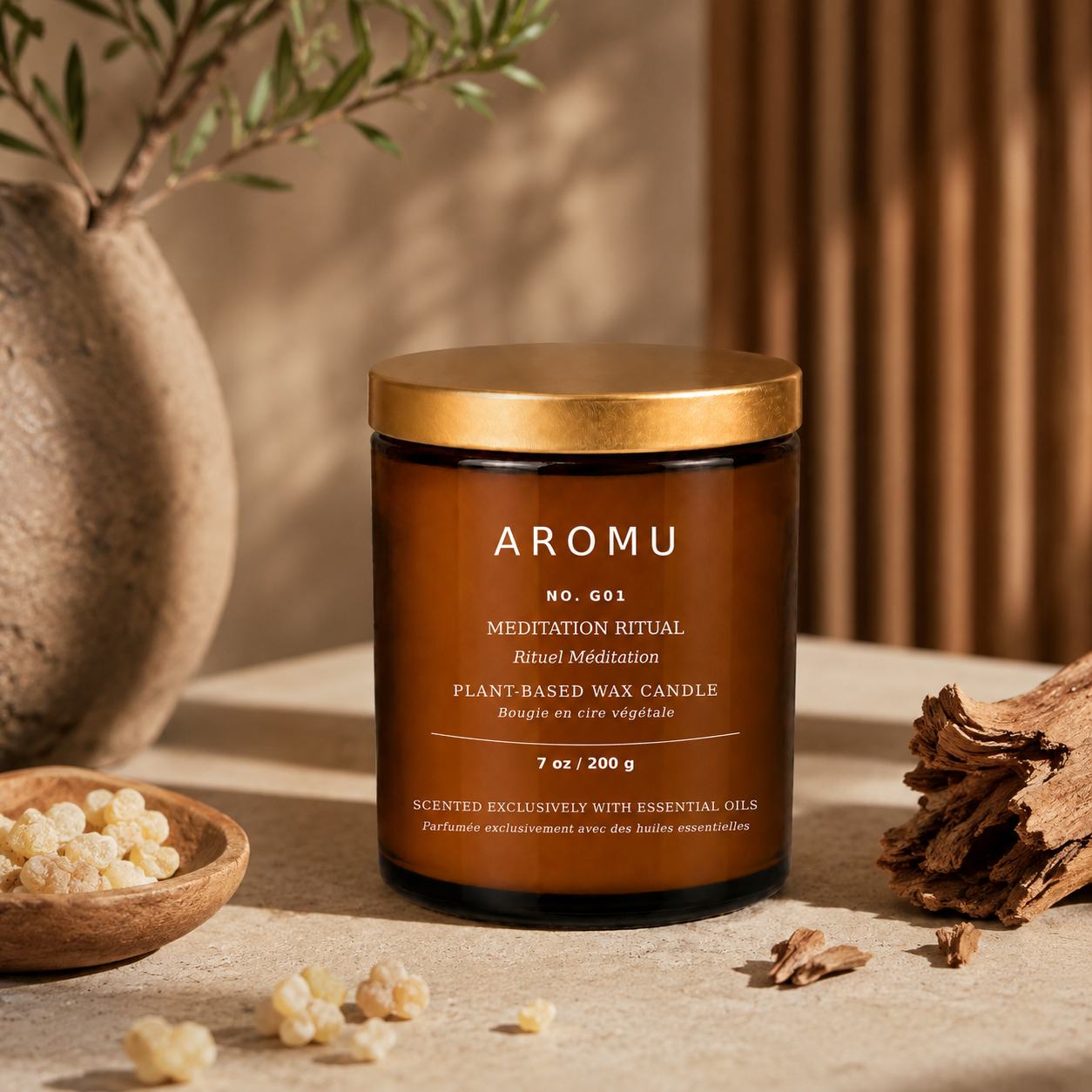 AROMU G01 Meditation Ritual lifestyle scene