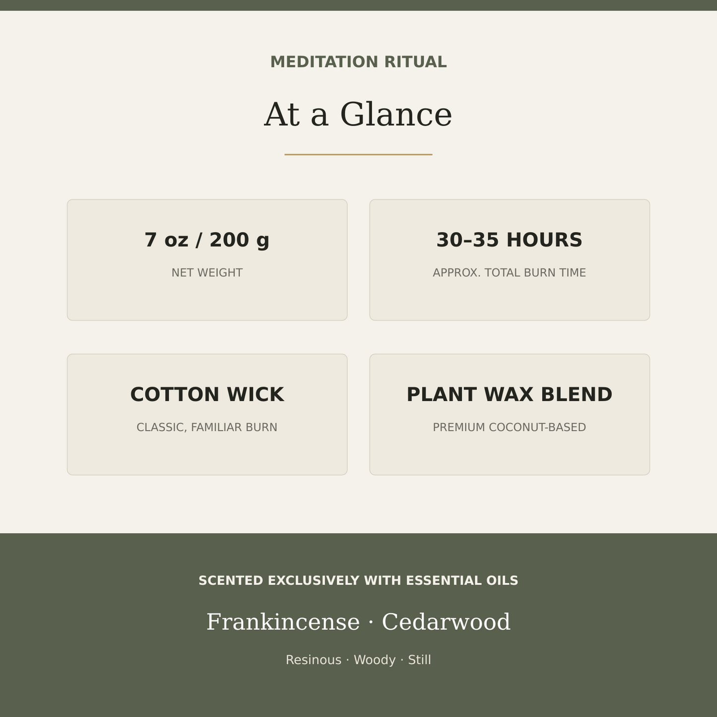 AROMU G01 Meditation Ritual product facts