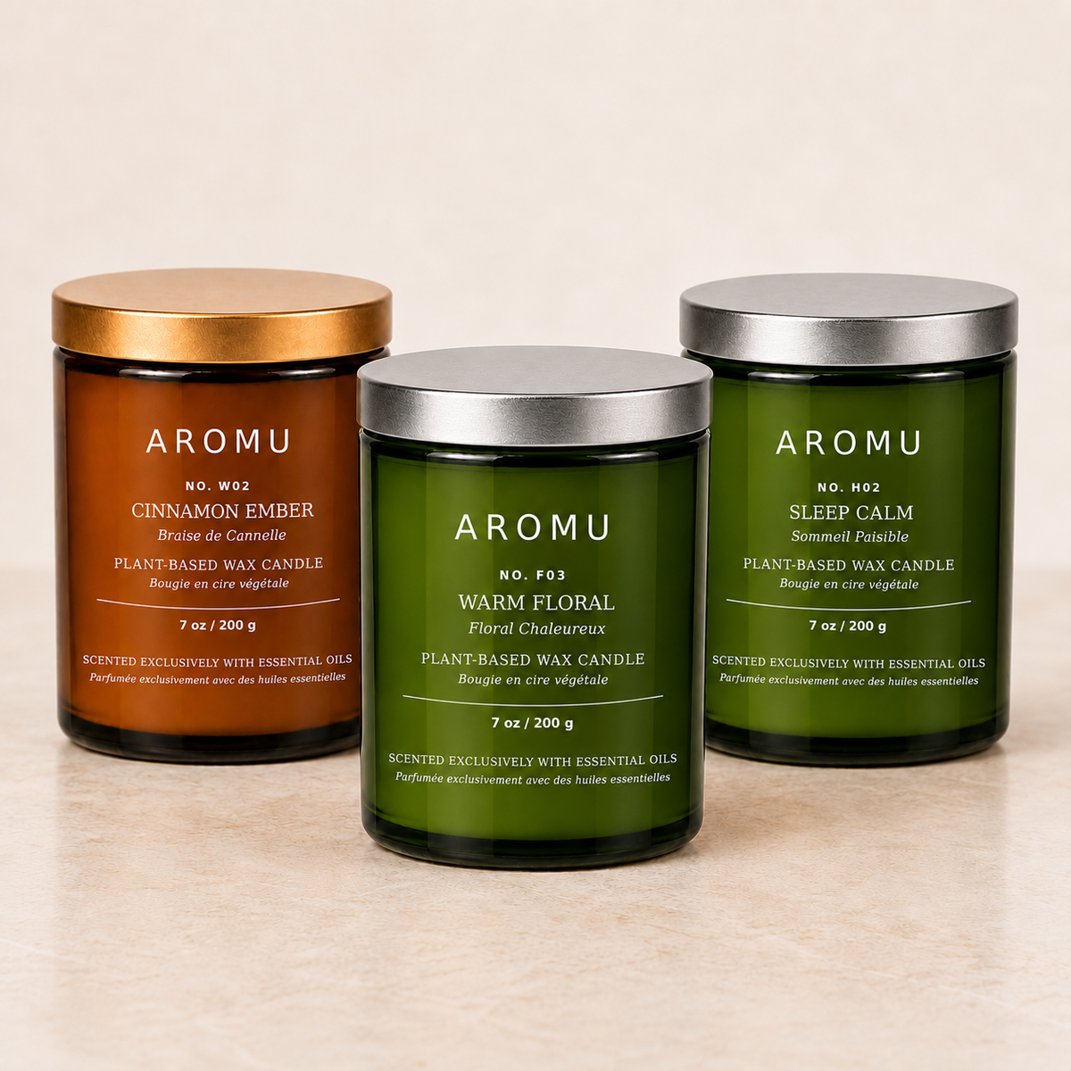 Cozy Christmas Essential Oil Candle Gift Set