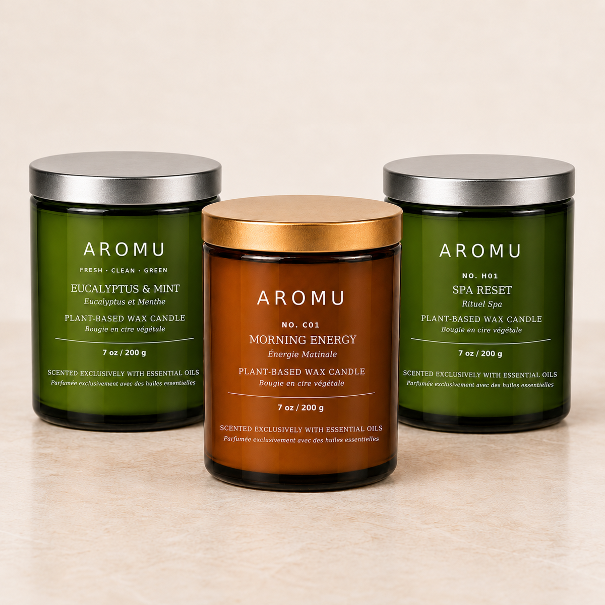 Fresh Start Essential Oil Candle Gift Set