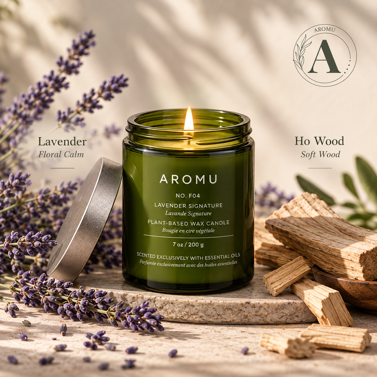 Lavender Signature Essential Oil Candle