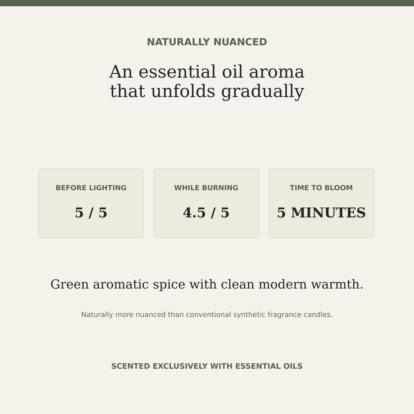 AROMU W03 Green Cardamom natural aroma information