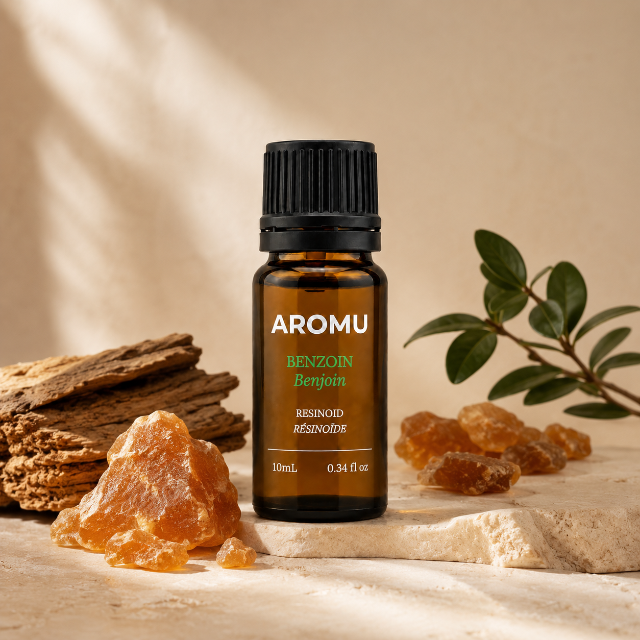 Benzoin resinoid with amber resin and Styrax bark