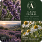 Calm Floral Essential Oil Candle scent profile with key essential oils