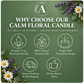 Calm Floral Essential Oil Candle why choose AROMU product benefits