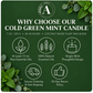 Cold Green Mint Essential Oil Candle why choose AROMU product benefits