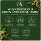 Green Cardamom Essential Oil Candle why choose AROMU product benefits