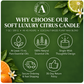 Soft Luxury Citrus Essential Oil Candle why choose AROMU product benefits