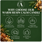 Warm Resin Calm Essential Oil Candle why choose AROMU product benefits