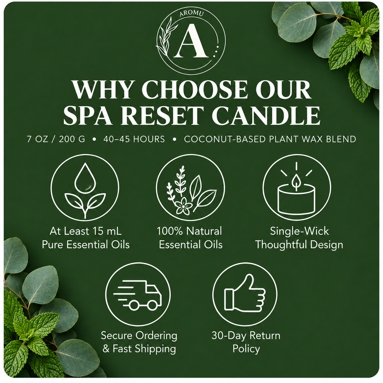 Spa Reset Essential Oil Candle